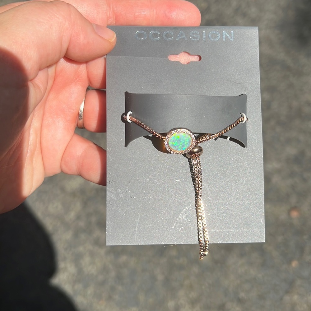 Rose Gold & Opal Bracelet